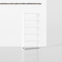 Kenzlife kitaplık süper ga 150*80*19 byz 5 katlı tek bölme çift bölme opsiyonlu ofis mutfak banyo dolabı arkalıksız