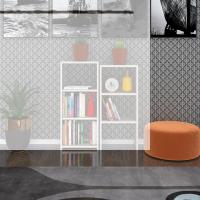 Kenzlife kitaplık süper ga 180*40*19 crd 6 katlı tek bölme çift bölme opsiyonlu ofis mutfak banyo dolabı arkalıksız