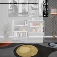 Kenzlife kitaplık süper ga 180*80*19 byz 6 katlı tek bölme çift bölme opsiyonlu ofis mutfak banyo dolabı arkalıksız