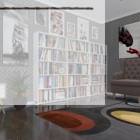 Kenzlife kitaplık süper ga 150*240*19 byz 5 katlı 3 bölme çift bölme opsiyonlu ofis mutfak banyo dolabı arkalıksız