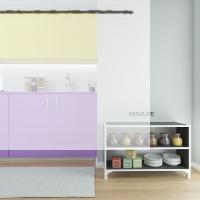 Kenzlife kitaplık tuğçe 048*090*020 gri ayaklı mutfak dolabı banyo ofis ayakkabılık kiler