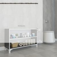 Kenzlife kitaplık tuğçe 048*090*020 gri ayaklı mutfak dolabı banyo ofis ayakkabılık kiler