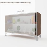 Kenzlife kitaplık tuğçe 048*090*020 cvz ayaklı mutfak dolabı banyo ofis ayakkabılık kiler