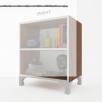 Kenzlife kitaplık tuğçe 068*030*020 cvz ayaklı mutfak dolabı banyo ofis ayakkabılık kiler