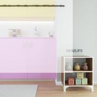 Kenzlife kitaplık tuğçe 068*030*020 cvz ayaklı mutfak dolabı banyo ofis ayakkabılık kiler