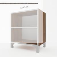 Kenzlife kitaplık tuğçe 068*040*020 cvz ayaklı mutfak dolabı banyo ofis ayakkabılık kiler