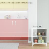 Kenzlife kitaplık tuğçe 068*060*020 byz ayaklı mutfak dolabı banyo ofis ayakkabılık kiler