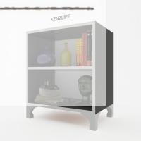 Kenzlife kitaplık tuğçe 068*060*020 gri ayaklı mutfak dolabı banyo ofis ayakkabılık kiler