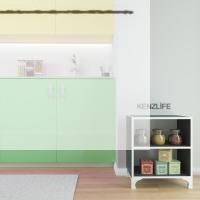 Kenzlife kitaplık tuğçe 068*060*020 gri ayaklı mutfak dolabı banyo ofis ayakkabılık kiler