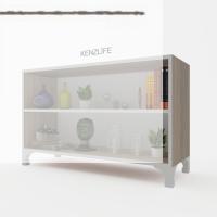 Kenzlife kitaplık tuğçe 068*090*020 crd ayaklı mutfak dolabı banyo ofis ayakkabılık kiler