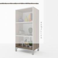 Kenzlife kitaplık tuğçe 108*040*020 crd ayaklı mutfak dolabı banyo ofis ayakkabılık kiler