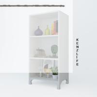 Kenzlife kitaplık tuğçe 108*060*020 byz ayaklı mutfak dolabı banyo ofis ayakkabılık kiler