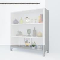 Kenzlife kitaplık tuğçe 108*090*020 byz ayaklı mutfak dolabı banyo ofis ayakkabılık kiler