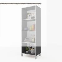Kenzlife kitaplık tuğçe 148*060*020 gri ayaklı mutfak dolabı banyo ofis ayakkabılık kiler