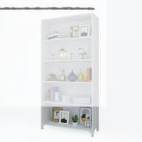 Kenzlife kitaplık tuğçe 188*090*020 byz ayaklı mutfak dolabı banyo ofis ayakkabılık kiler