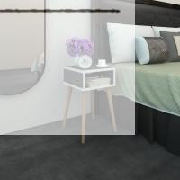 Kenzlife komodin antero gri 60*40*40 ahşap ayaklı komidin kitaplık