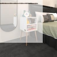 Kenzlife komodin erkeli byz 74*39*39 ahşap ayaklı komidin kitaplık