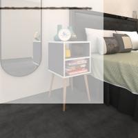 Kenzlife komodin erkeli gri 74*39*39 ahşap ayaklı komidin kitaplık