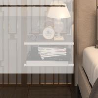 Kenzlife komodin guiseppe gri komidin 39*19 2 parça duvara monte askı aparatlı (mng)