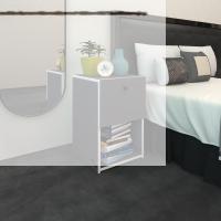 Kenzlife komodin izumi gri 60*39*39 komidin kitaplık ayakkabılık kapaklı arkalıklı