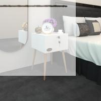 Kenzlife komodin kazuki byz 60*39*39 komidin ahşap ayaklı kitaplık ayakkabılık kapaklı arkalıklı
