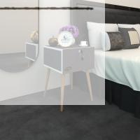 Kenzlife komodin kazuki gri 60*39*39 komidin ahşap ayaklı kitaplık ayakkabılık kapaklı arkalıklı