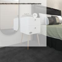 Kenzlife komodin kilitli hanami byz 74*39*39 komidin ahşap ayaklı kitaplık ayakkabılık kapaklı arkalıklı