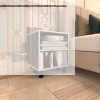 Kenzlife komodin matti gri 48*40*40 ayarlı ayaklı komidin kitaplık
