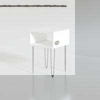 Kenzlife komodin ortense byz komidin 44*29*29 metal ayaklı orta zigon sehpa minik boy (m)