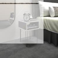 Kenzlife komodin ortense gri komidin 44*29*29 metal ayaklı orta zigon sehpa minik boy (m)