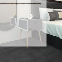Kenzlife komodin tora gri 60*39*39 komidin ahşap ayaklı kitaplık ayakkabılık kapaklı arkalıklı