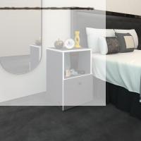 Kenzlife komodin yokatta gri 60*39*39 komidin kitaplık ayakkabılık kapaklı arkalıklı