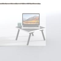 Kenzlife laptop dizüstü bilgisayar sehpası tankutay gri 20*39*39 yemek sofra siyah ayak