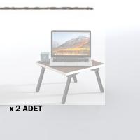Kenzlife laptop dizüstü bilgisayar sehpası tankutay cvz 2 li set 20*39*39 yemek sofra siyah ayak