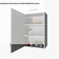 Kenzlife mutfak dolabı irem  090.060.32 gri  2 raflı kapaklı  ofis banyo kiler evrak kitaplık