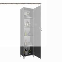 Kenzlife mutfak dolabı zehra 168*030*032 gri kilitli ayaklı banyo evrak ofis kitaplık ayakkabılık kiler