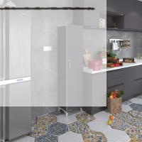 Kenzlife mutfak dolabı zehra 168*030*032 gri kilitli ayaklı banyo evrak ofis kitaplık ayakkabılık kiler