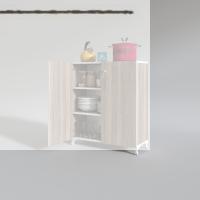 Kenzlife 2 kapılı dolap çilem 088*070*032 crd kilitli ayaklı banyo mutfak ofis kitaplık ayakkabılık kiler