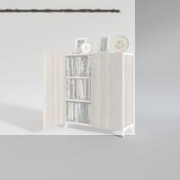 Kenzlife 2 kapılı dolap çilem 088*070*032 crd kilitli ayaklı banyo mutfak ofis kitaplık ayakkabılık kiler