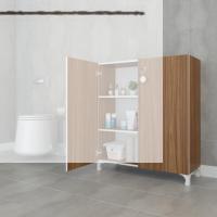 Kenzlife 2 kapılı dolap çilem 088*070*032 cvz kilitli ayaklı banyo mutfak ofis kitaplık ayakkabılık kiler
