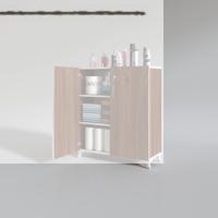 Kenzlife 2 kapılı dolap çilem 088*070*032 cvz kilitli ayaklı banyo mutfak ofis kitaplık ayakkabılık kiler