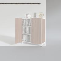 Kenzlife 2 kapılı dolap çilem 088*070*032 cvz kilitli ayaklı banyo mutfak ofis kitaplık ayakkabılık kiler