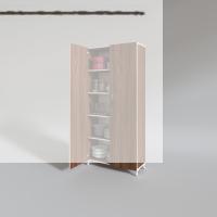 Kenzlife 2 kapılı dolap çilem 188*070*032 cvz kilitli ayaklı banyo mutfak ofis kitaplık ayakkabılık kiler