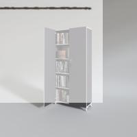 Kenzlife 2 kapılı dolap çilem 188*070*032 gri kilitli ayaklı banyo mutfak ofis kitaplık ayakkabılık kiler