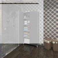 Kenzlife 2 kapılı dolap çilem 188*070*032 gri kilitli ayaklı banyo mutfak ofis kitaplık ayakkabılık kiler