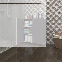 Kenzlife 2 kapılı dolap çilem 088*070*032 gri kilitli tekerlekli banyo mutfak ofis kitaplık ayakkabılık kiler