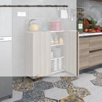 Kenzlife 2 kapılı dolap rabia 088*070*032 crd kapaklı tekerlekli banyo mutfak ofis kitaplık ayakkabılık kiler