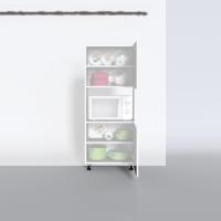 Kenzlife mini fırın dolabı gökhun gri 148*60*30 ayaklı mikroalga midi fırın mutfak