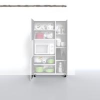 Kenzlife mini fırın dolabı alpkuntsol gri 148*90*30 ayaklı mikroalga midi fırın mutfak