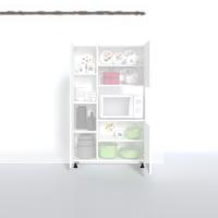 Kenzlife mini fırın dolabı alpkuntsağ byz 148*90*30 ayaklı mikroalga midi fırın mutfak